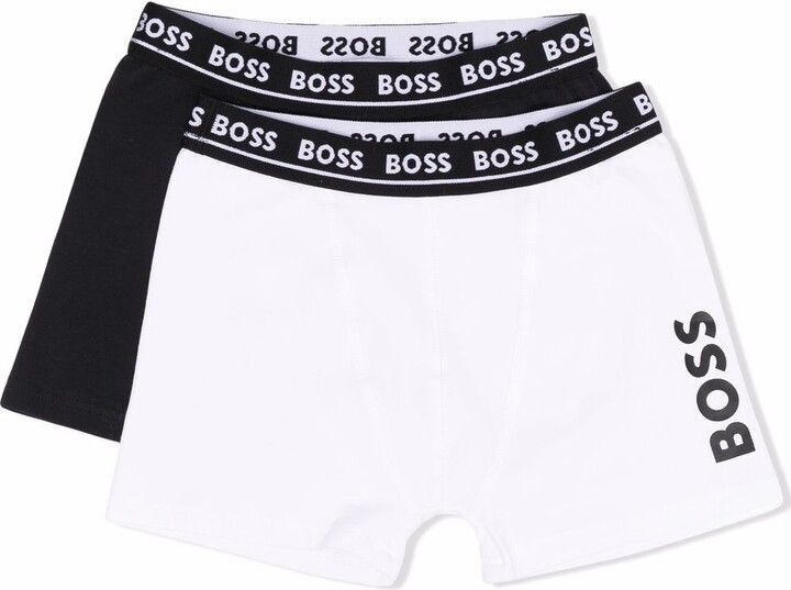 Jersey briefs two-pack with branded elastic