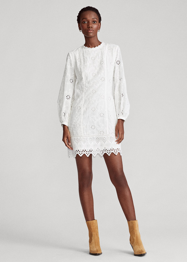 ralph lauren eyelet dress