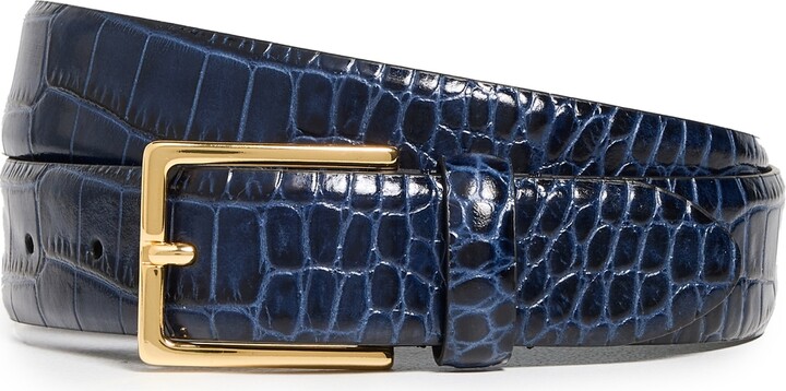 Andersons Narrow Semi Formal Mock Crock Print Belt