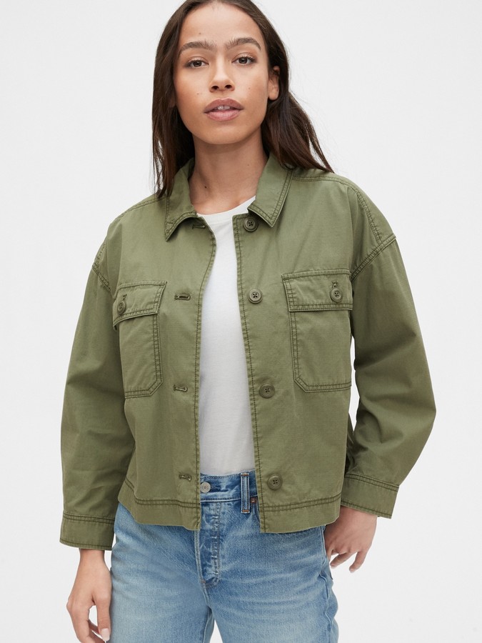utility jacket cropped