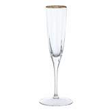 Thumbnail for your product : Biba Gold Rim Optic Crystal Champagne Flute