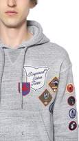 Thumbnail for your product : DSQUARED2 Hooded Jersey Sweatshirt W/ Denim Hem