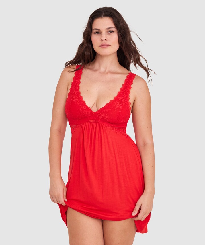 Bras N Things Women's Red Lingerie Nightwear ShopStyle AU