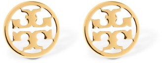Tory Burch Logo Circle Stud Earrings