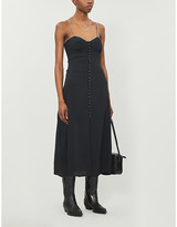 Thumbnail for your product : The Kooples Embellished silk midi dress