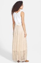 Thumbnail for your product : Blu Pepper Lace Maxi Skirt (Juniors)