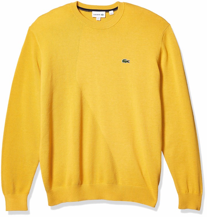lacoste yellow sweater