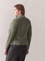 Thumbnail for your product : Blank NYC Faux-Suede Drape-Front Jacket