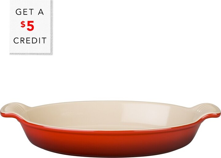 Le Creuset 11In Heritage Oval Au Gratin Dish With $5 Credit