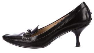 Tod's Leather Pointed-Toe Pumps
