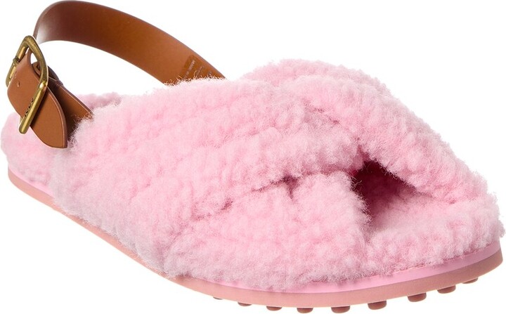 Tod's Tod’S Shearling & Leather Sandal