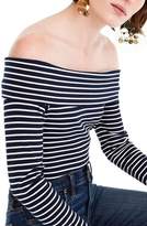 Thumbnail for your product : J.Crew Off-the-Shoulder Foldover Stripe Top