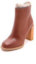 Thumbnail for your product : See by Chloe Keyra Short Booties with Fur Lining