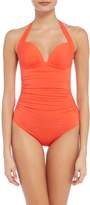 Thumbnail for your product : Jets 50`s gathered halter swimsuit