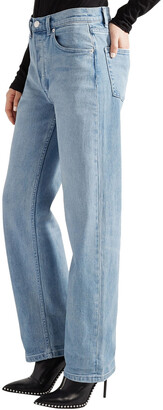 Burberry Button-detailed High-rise Straight-leg Jeans