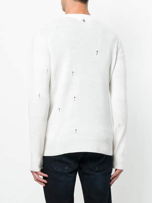 Dondup distressed knit pullover