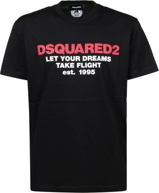 DSQUARED2 Logo Printed Crewneck T-Shirt - ShopStyle