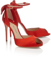 Thumbnail for your product : Paul Andrew Red Satin Fatales Sandals