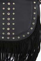 Thumbnail for your product : boohoo Sienna Stud and Tassel Cross Body Saddle Bag