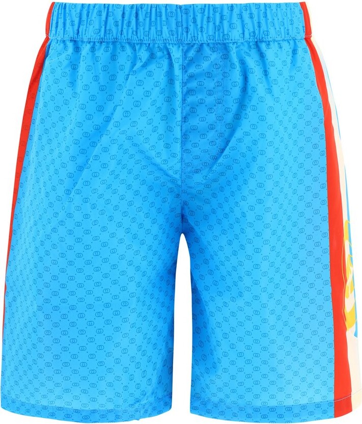 Gucci Brand Gucci Boys Shorts GUCCI BABY SWIM SHORTS WITH
