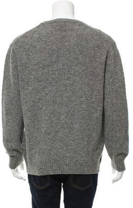 Valentino Cable Knit Crew Neck Sweater