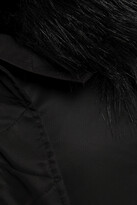 Thumbnail for your product : Maje Gerone faux fur-lined shell hooded coat