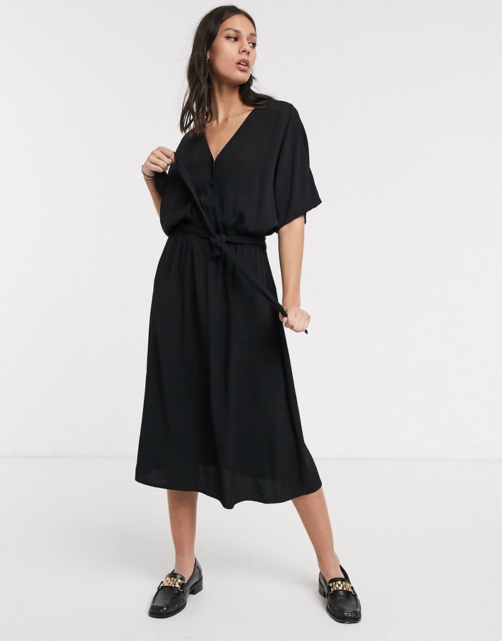 Kimono Sleeve Wrap Dress Online Store ...