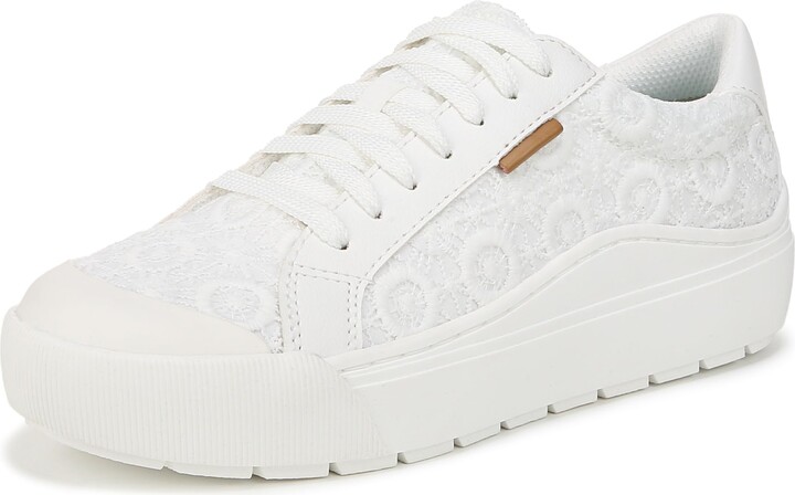 Dr.Scholl's SHOES Dr. Scholl's Shoes Womens Time Off Sneaker White Crochet Lace 11 M