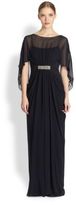 Thumbnail for your product : Gathered Chiffon Cocoon Gown