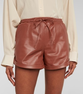 ZEYNEP ARCAY Leather shorts
