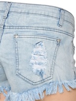 Thumbnail for your product : Reverse Shredded Stretch Denim Shorts