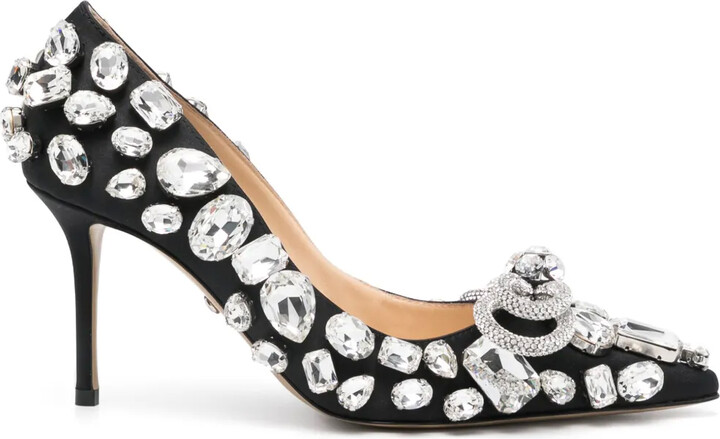 MACH & MACH 80mm Crystal-Embellished Pumps