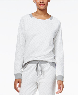 Alfani Quilted-Style Pajama Top, Created for Macy's