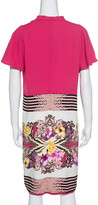 Thumbnail for your product : Etro Floral and Geometric Print Mandarin Collar Shift Dress M