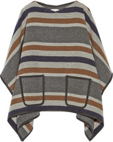 Thumbnail for your product : MiH Jeans Striped wool-blend poncho