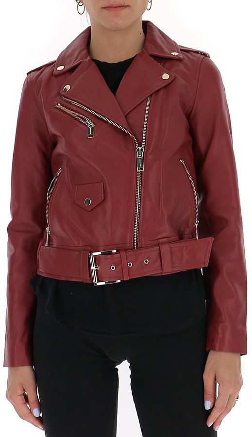 michael kors women's leather jacket