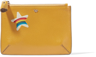 Anya Hindmarch Printed textured-leather pouch