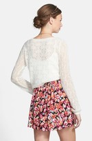 Thumbnail for your product : Lush Button Front Skater Skirt (Juniors)