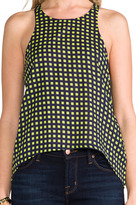 Thumbnail for your product : Camilla And Marc Sweeter Life Check Print Racer Tank