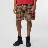 Thumbnail for your product : Burberry Vintage Check Fleece Drawcord Shorts