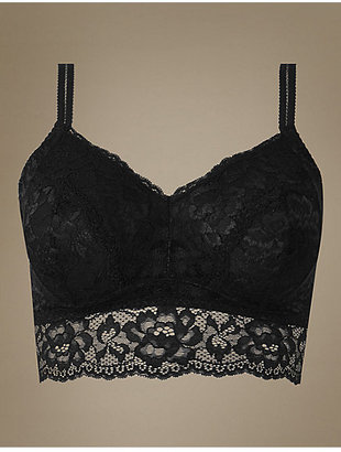 M&S Collection Lace Non-Padded Bralet DD+