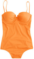 Thumbnail for your product : J.Crew Short torso neon ruched underwire one-piece swimsuit