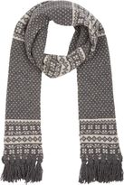 Thumbnail for your product : Drakes Nordic Tweedy Scarf-Grey
