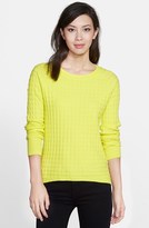 Thumbnail for your product : Vince Camuto Gridded Crewneck Sweater