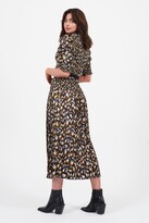 Thumbnail for your product : Little Mistress Printed Pleated Midaxi Dress