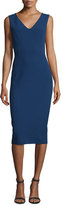Thumbnail for your product : Michael Kors Sleeveless V-Neck Sheath Dress, Sapphire