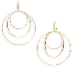 Lana 15-Year Anniversary 3-Tier Flat Circle Earrings