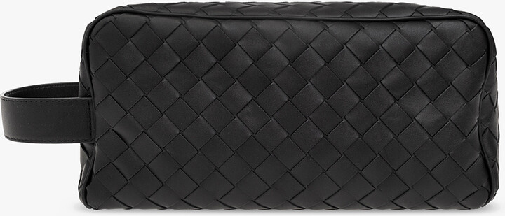 Bottega Veneta Intrecciato Wash Bag  - Black
