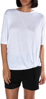 Thumbnail for your product : Derek Lam 10 CROSBY Short Sleeve Knot Tee