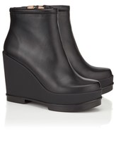Thumbnail for your product : Robert Clergerie Old Robert Clergerie Black Leather Sarlah Wedge Boots
